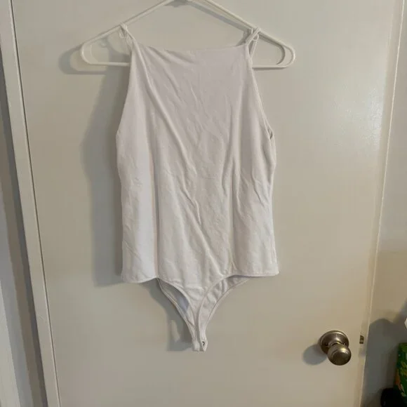 Abercrombie & Fitch Cotton Seamless Fabric Boatneck Bodysuit - EUC - Picture 3 of 5